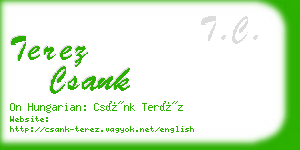 terez csank business card